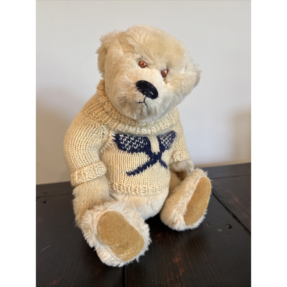 Bearly There Blond Bear‎ Sweater 13 1/4 In Design By Linda Spiegel